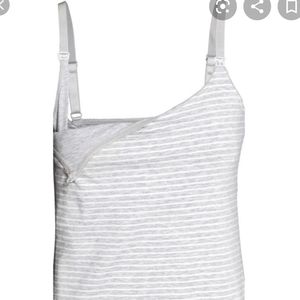 Set of 2 H&M Mama striped Nursing Tank Top M